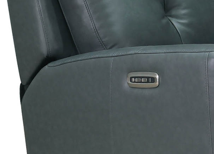 Sterling Power Headrest Swivel Glider Leather Recliner