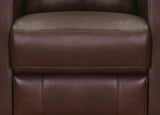 Vienna Power Headrest Swivel Glider Leather Recliner