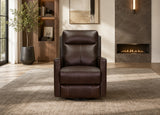Vienna Power Headrest Swivel Glider Leather Recliner