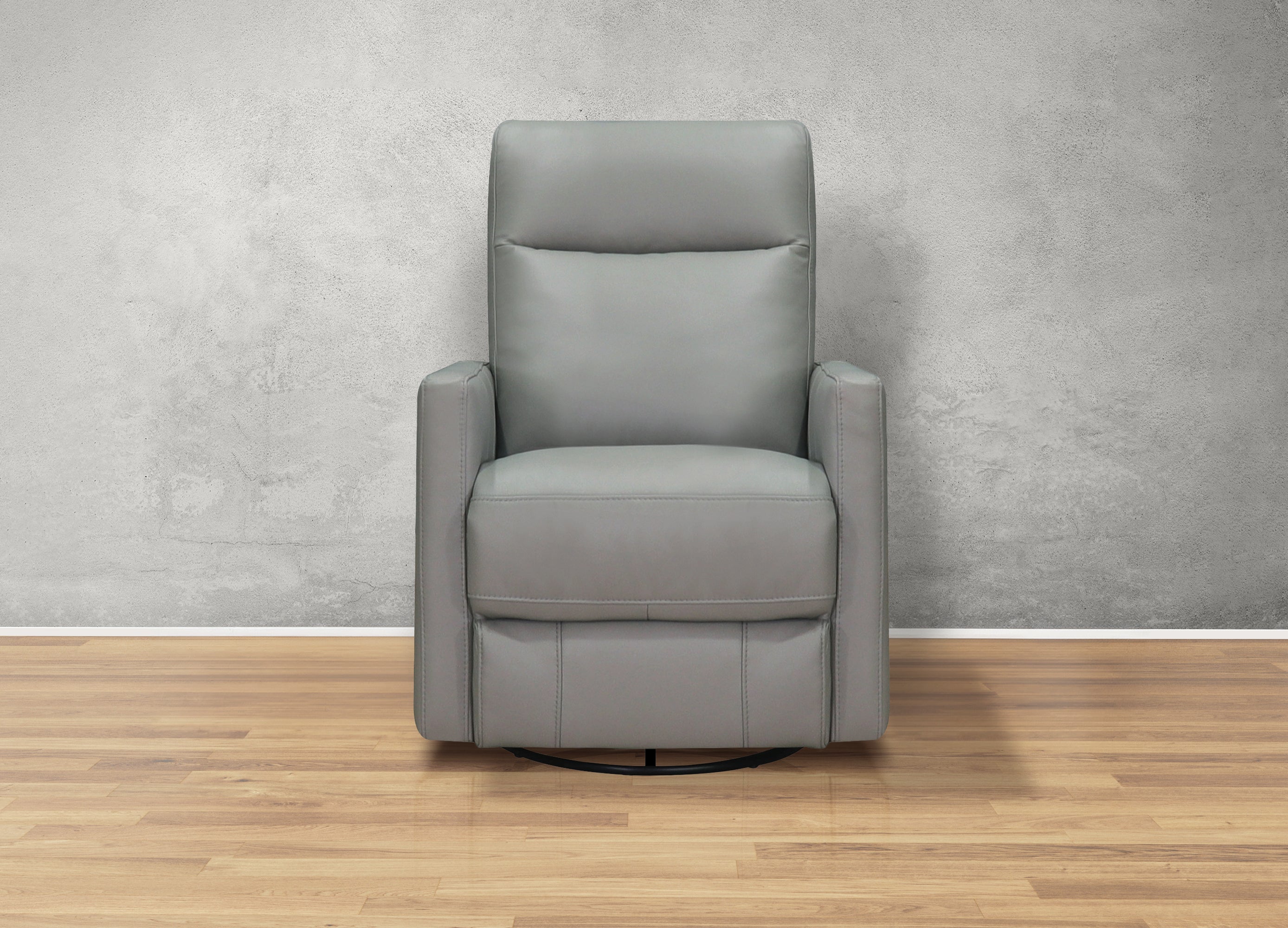 Ashby Power Headrest Swivel Glider Leather Recliner