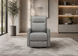 Ashby Power Headrest Swivel Glider Leather Recliner
