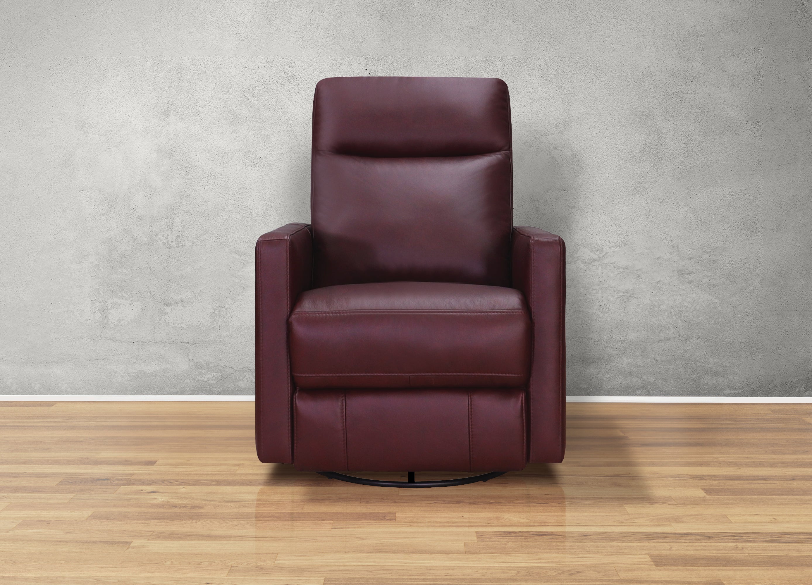 Ashby Power Headrest Swivel Glider Leather Recliner