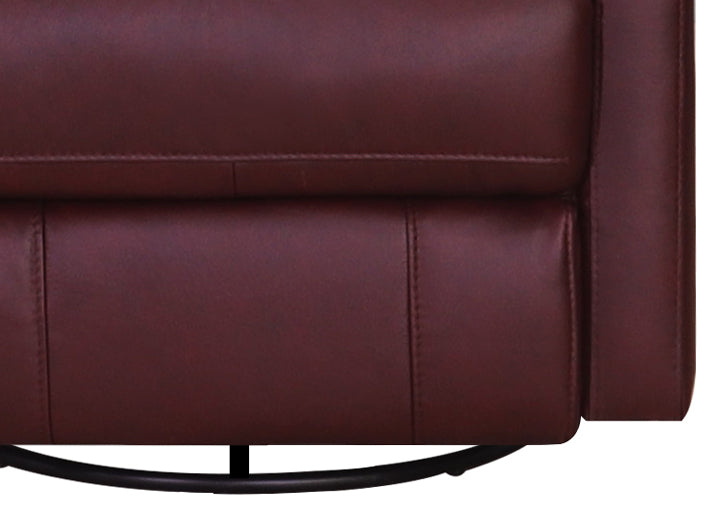 Ashby Power Headrest Swivel Glider Leather Recliner
