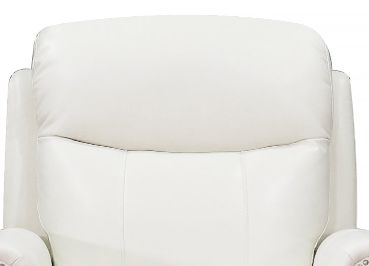 Royce Power Headrest Swivel Glider Leather Recliner