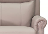 Royce Power Headrest Swivel Glider Leather Recliner