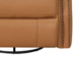 Royce Power Headrest Swivel Glider Leather Recliner