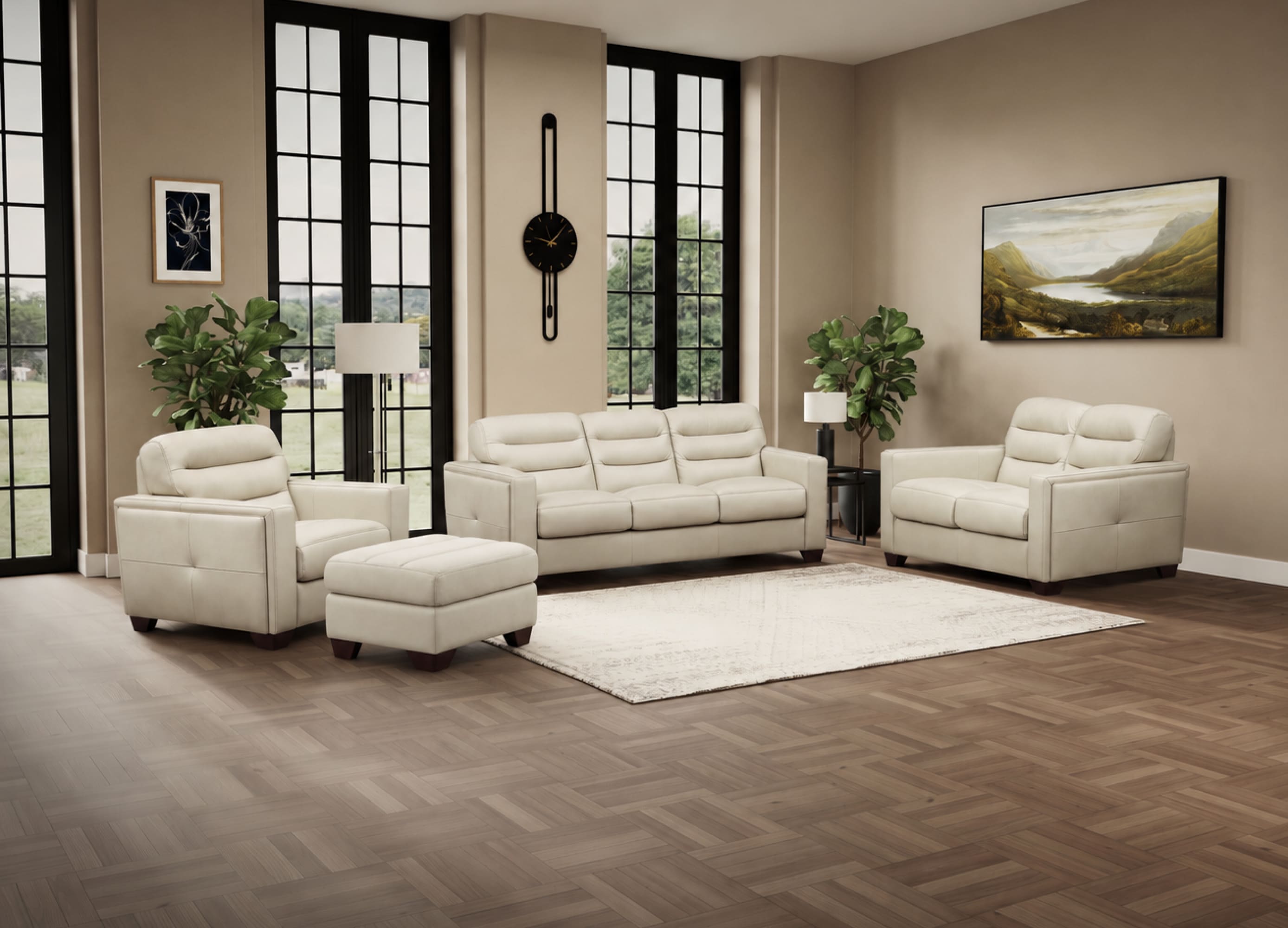 Monticello Leather Sofa Collection