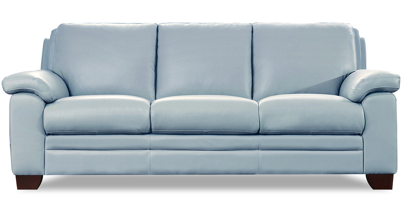 Magnum Leather Sofa Collection, Spa Blue