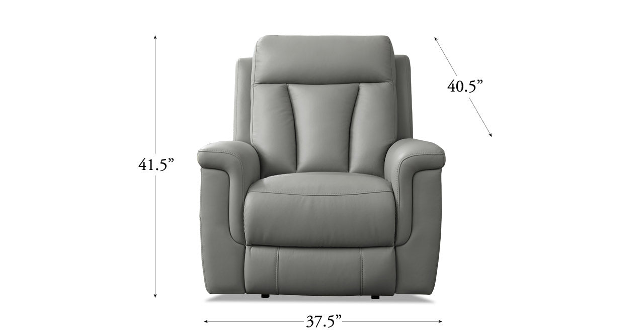 Rhapsody Power Zero Gravity Reclining Sofa Collection, Silver