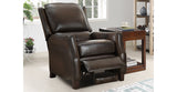 Kirk Leather Manual Recliner, Brown