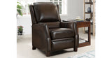 Kirk Leather Manual Recliner, Brown
