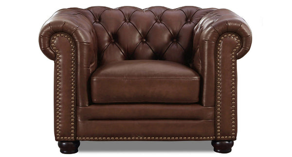 Aliso Leather Sofa Collection, Walnut Brown