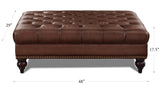 Aliso Leather Loveseat, Caramel Brown