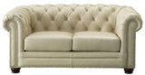 Aliso Leather Sofa Collection, Ivory White