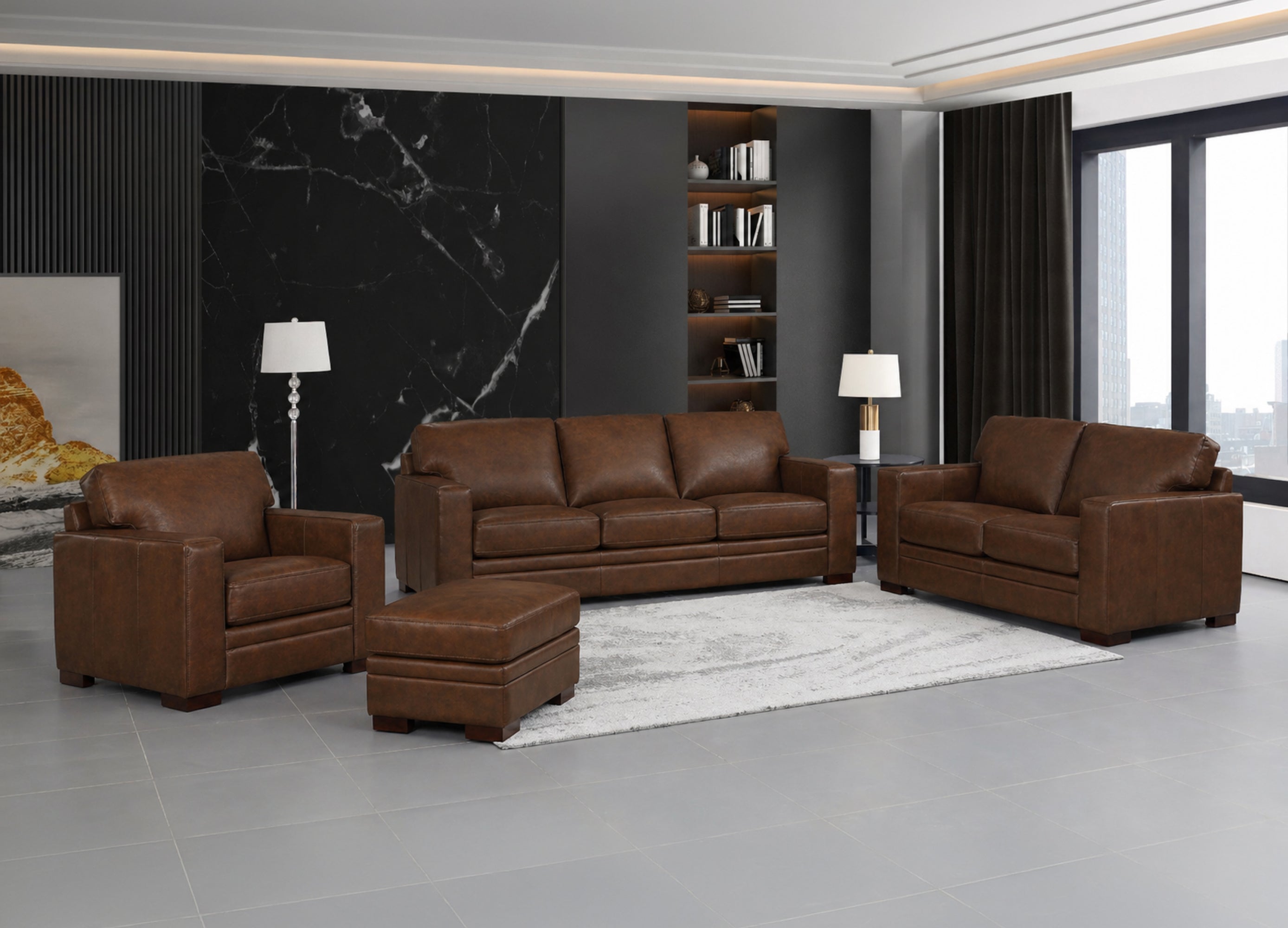Dillon Leather Sofa Collection