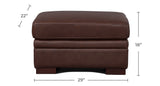 Dillon Leather Sofa Collection, Raisin Brown