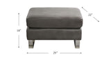 Portia Leather Sofa Collection, Chatham Gray