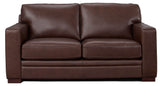 Dillon Leather Sofa Collection, Raisin Brown