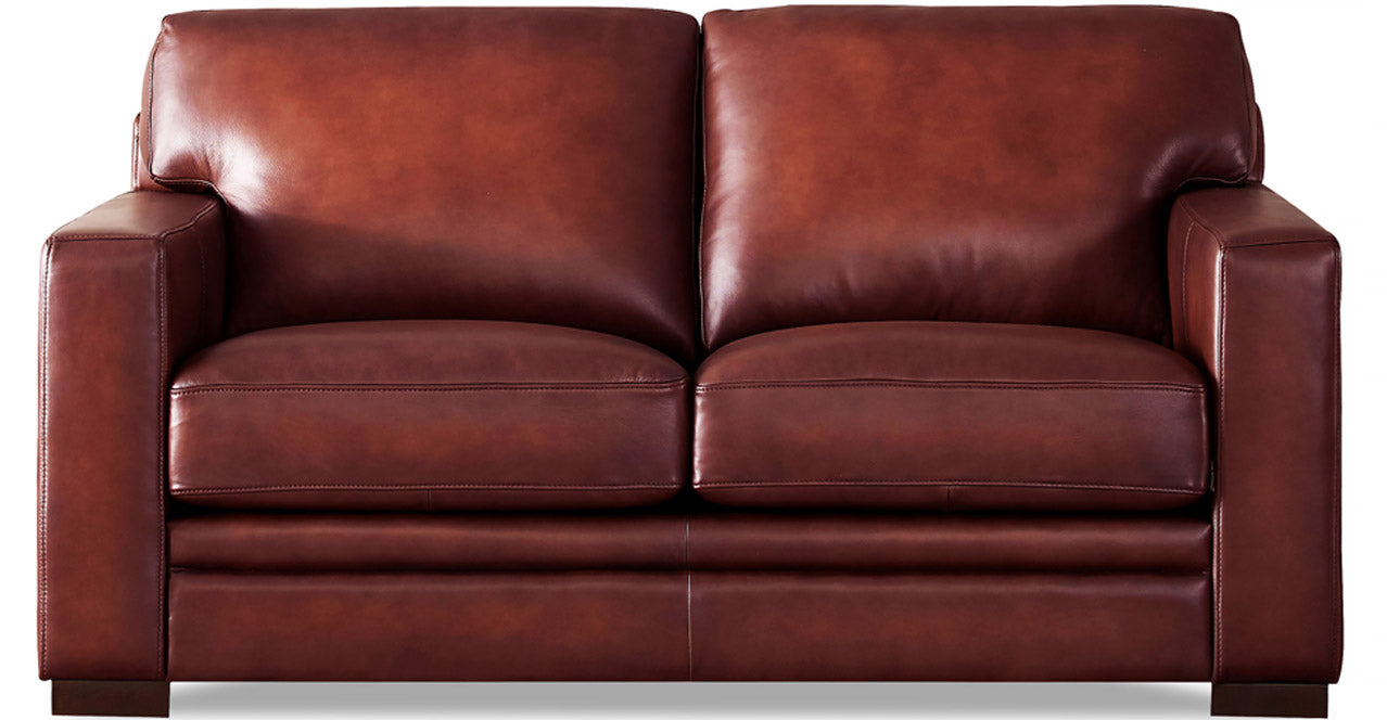 Dillon Waxy Pull-up Leather Sofa Collection, Mocha Brown