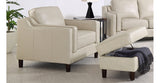 Bella Leather Sofa Collection, Ivory White