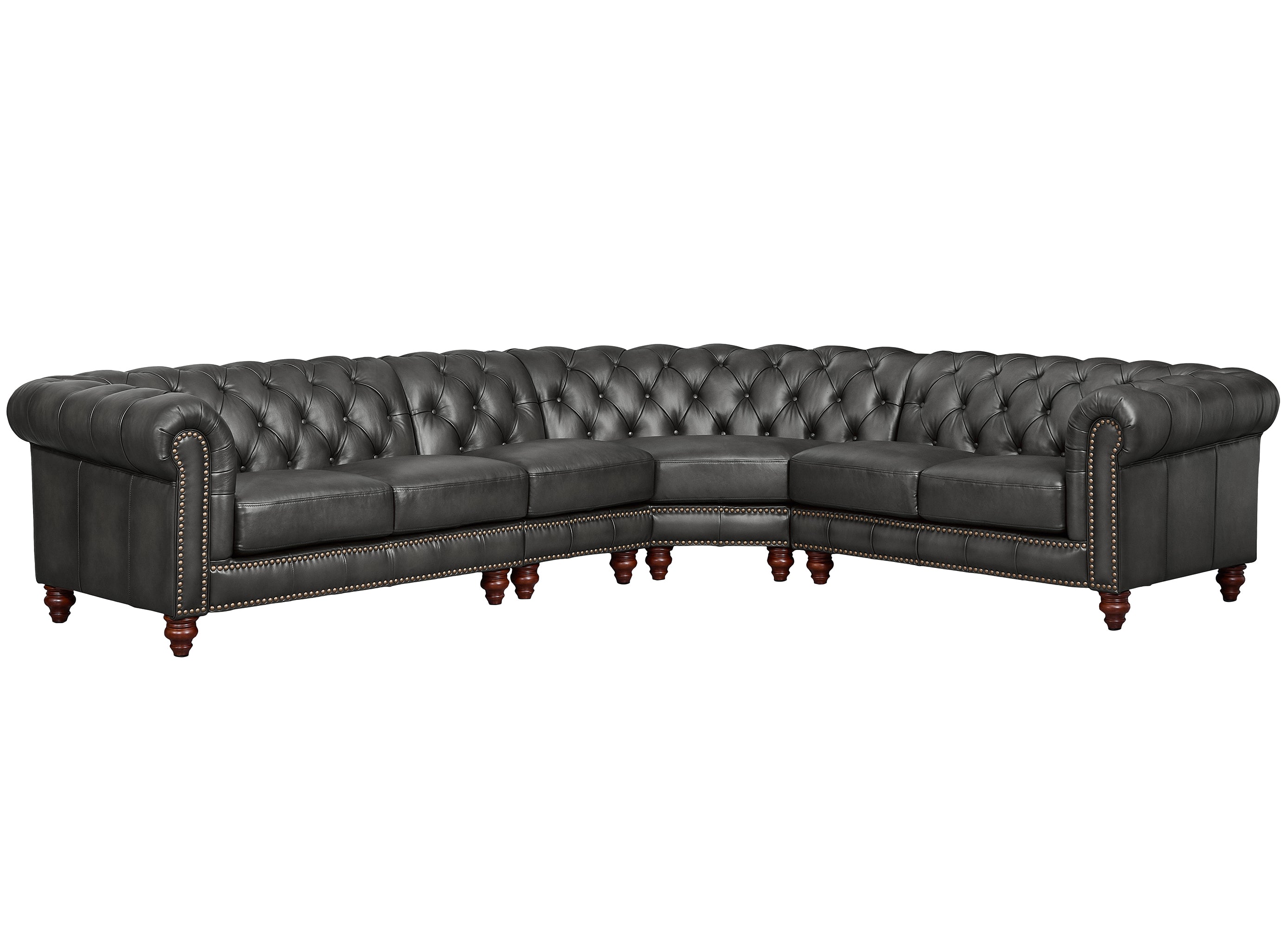 Alton Bay Leather Sectional | Hydeline USA – Hydeline Furniture