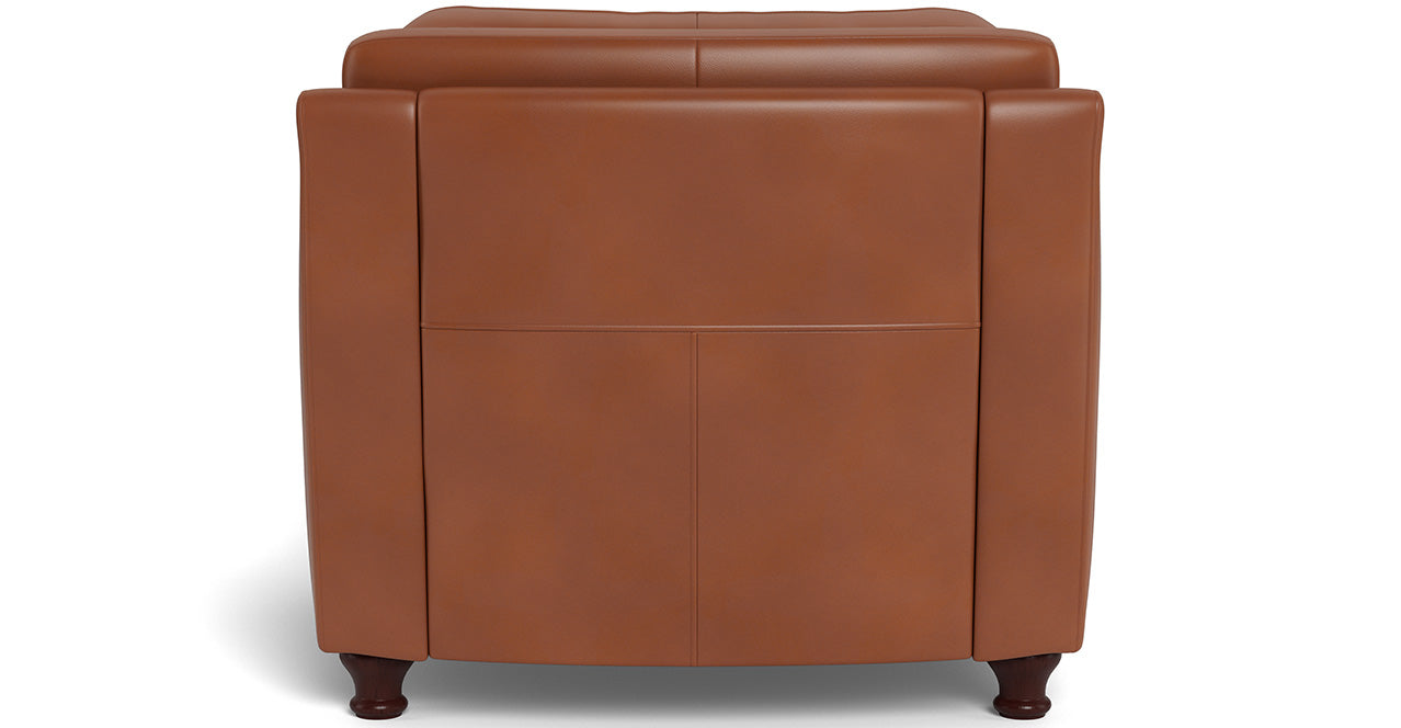 Belfast Leather Chair, Nutmeg Brown