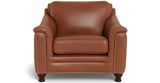 Belfast Leather Chair, Nutmeg Brown