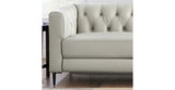 Ella Leather Power Sofa Collection, Ice White