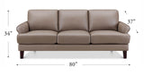 Dawn Leather Sofa Collection