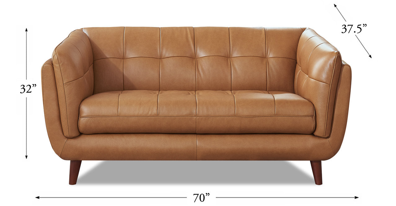 Solana Leather Sofa Collection - Hydeline USA