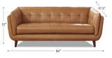 Solana Leather Sofa Collection - Hydeline USA