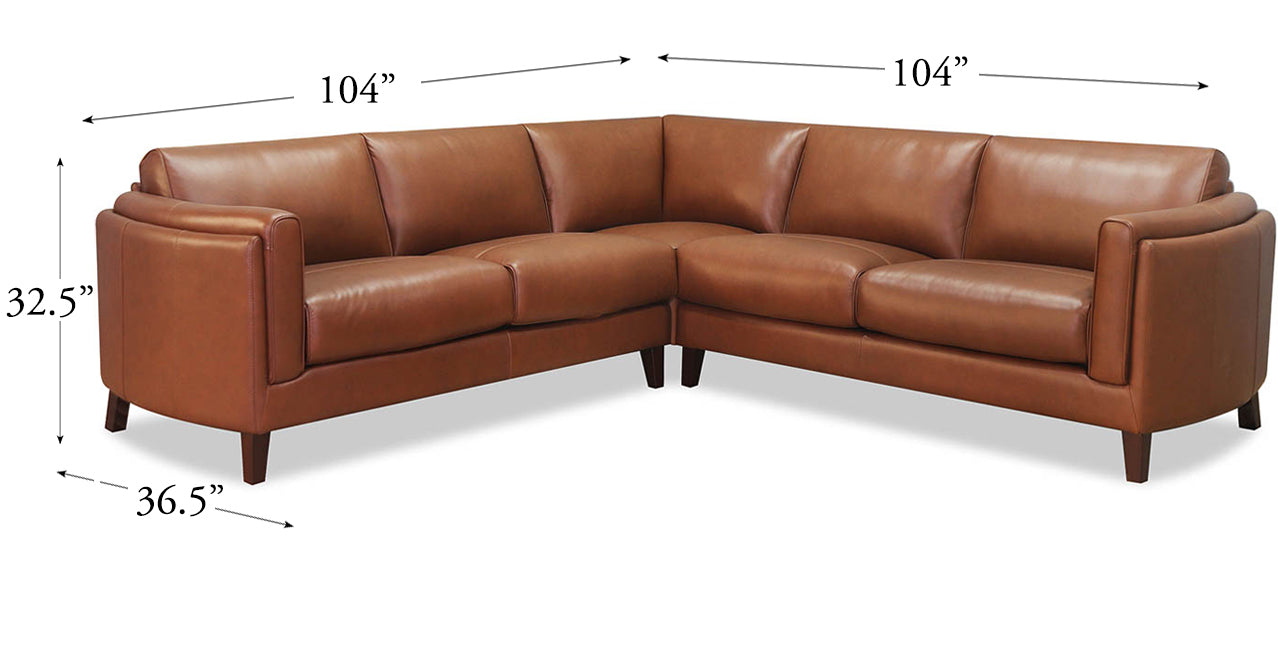 Maui Leather Sectional Collection