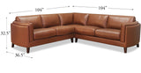 Maui Leather Sectional Collection
