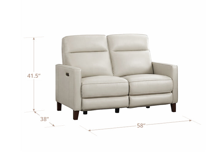 Heve ヘイヴ Funcouture Leather PT whiteホワイト Ashby Zero Gravity Reclining Sofa | Hydeline USA – Hydeline Furniture