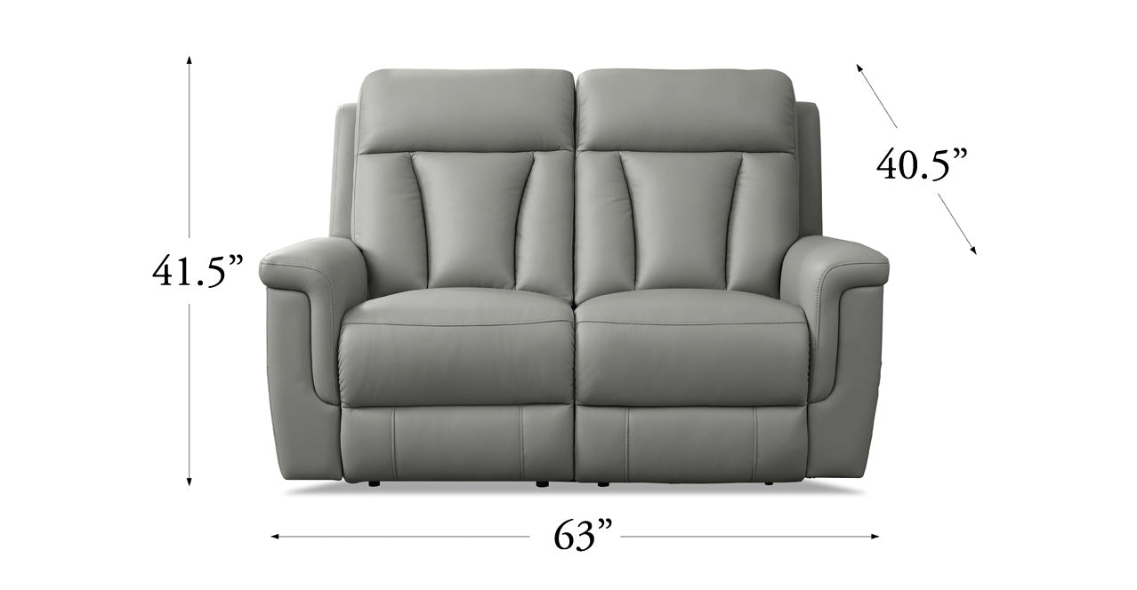 Rhapsody Power Zero Gravity Reclining Sofa Collection, Silver