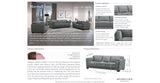 Marshall Leather Sofa Collection, Slate