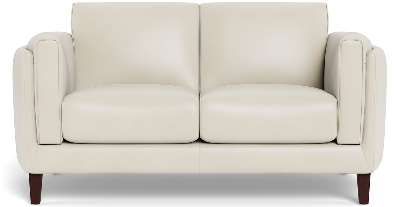 Maui Leather Sofa Collection, Vanilla White