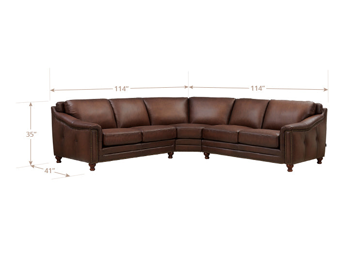 Belfast Leather Sectional Collection