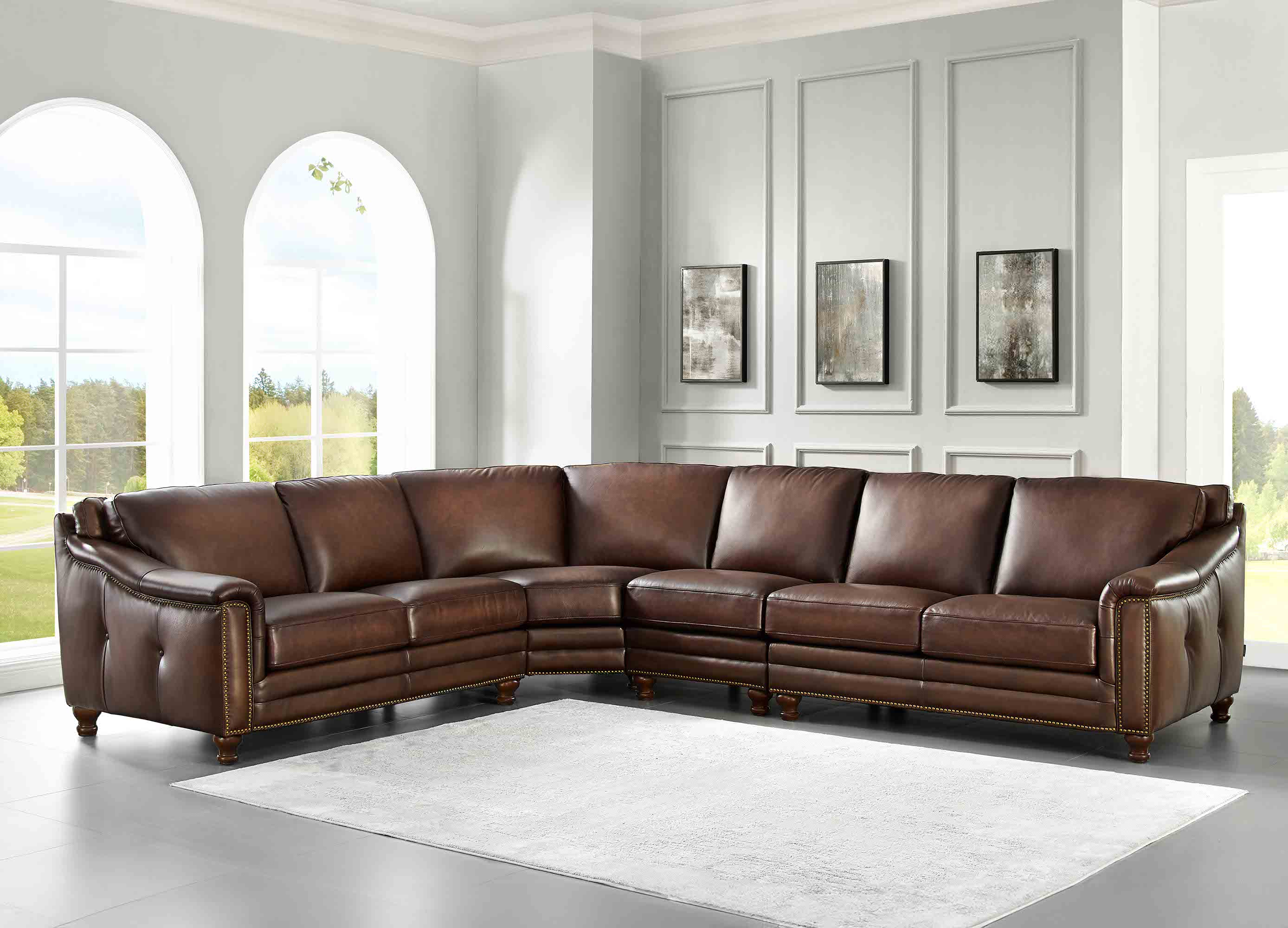 Belfast Leather Sectional Collection