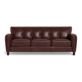 Weldon Leather Sofa Collection, Raisin Brown