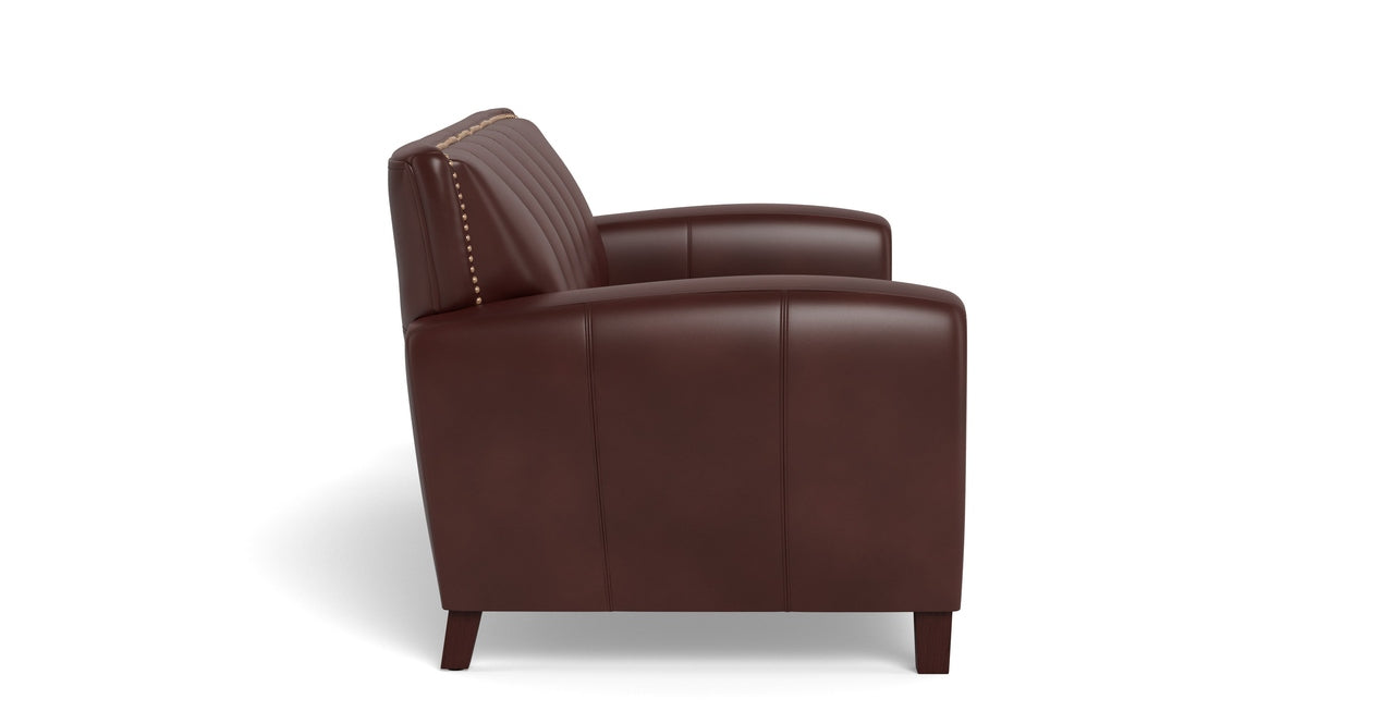 Weldon Leather Sofa Collection, Raisin Brown