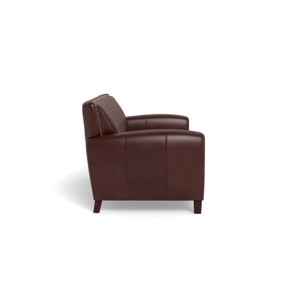 Weldon Leather Sofa Collection, Raisin Brown