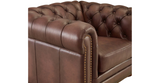 Aliso Leather Sofa Collection, Walnut Brown