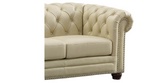 Aliso Leather Sofa Collection, Ivory White