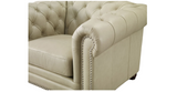 Aliso Leather Sofa Collection, Ivory White