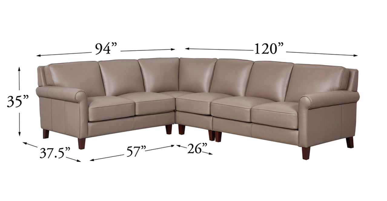 Laguna Leather Sectional Collection
