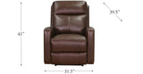 Vienna Zero Gravity Leather Recliner Collection