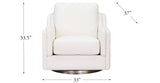 Bella Swivel Leather Chair