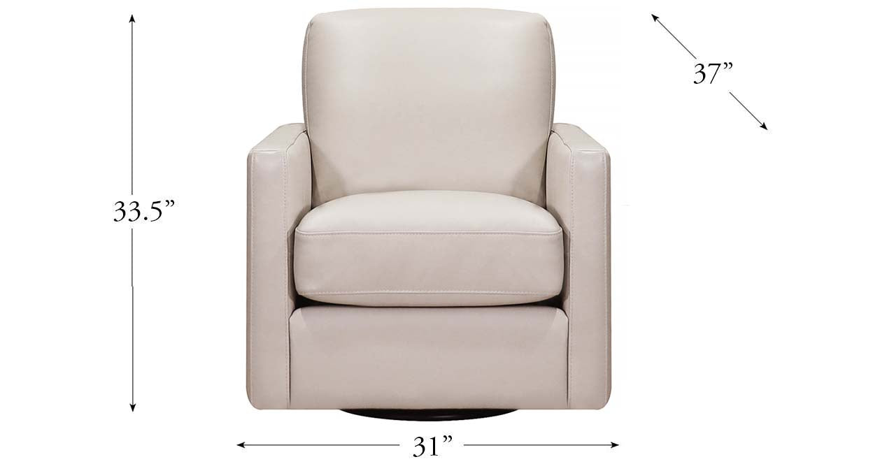 Dillon Swivel Leather Chair