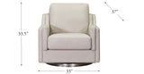 Bella Swivel Leather Chair